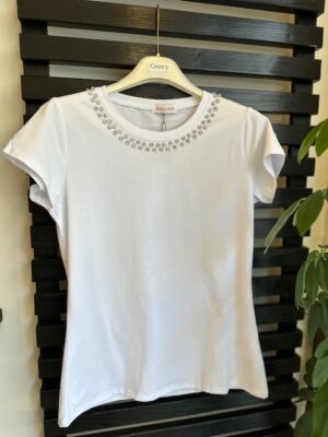 T-shirt Collana Brill White